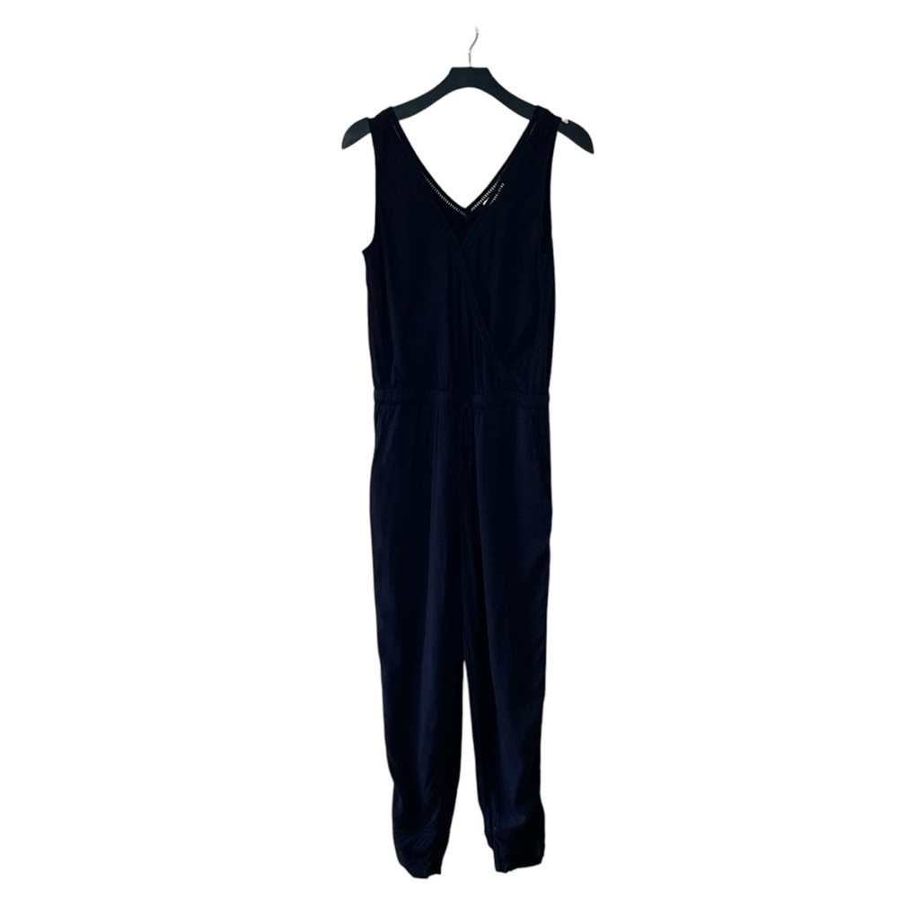 Rag Poets Black Sleeveless Jumpsuit